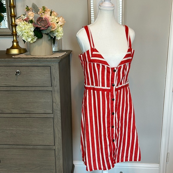 Faithfull the Brand Dresses & Skirts - Faithfull the Brand: Womens Stripped Linen Dress Size 8